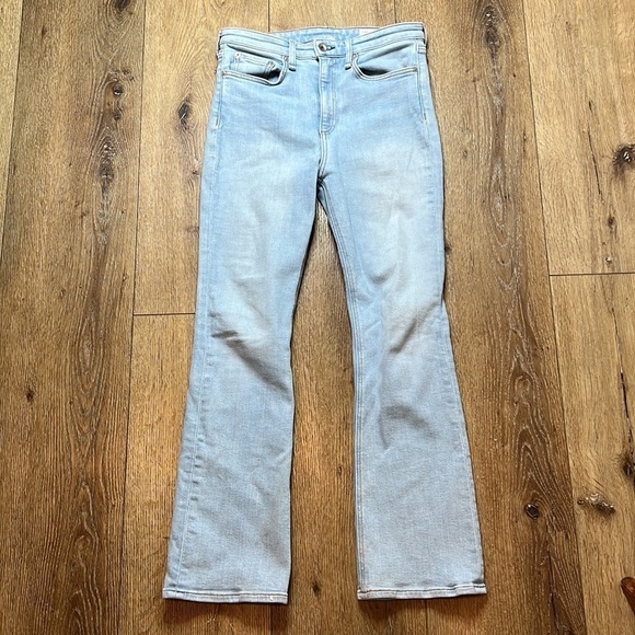 Rag & Bone Nina High Rise Ankle Flare Jeans in Sunset Size 27 - Picture 2 of 10